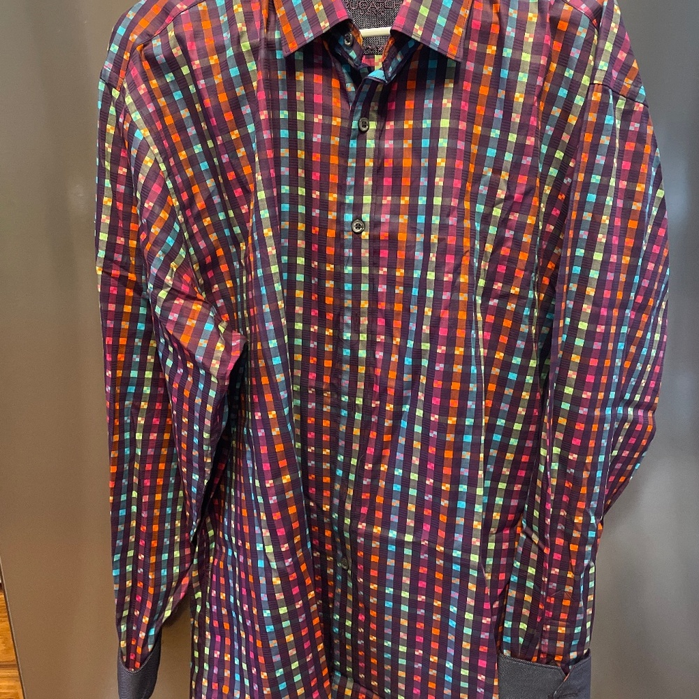 Mens Classic Fit XXL long sleeve shirt worn once Bugatchi